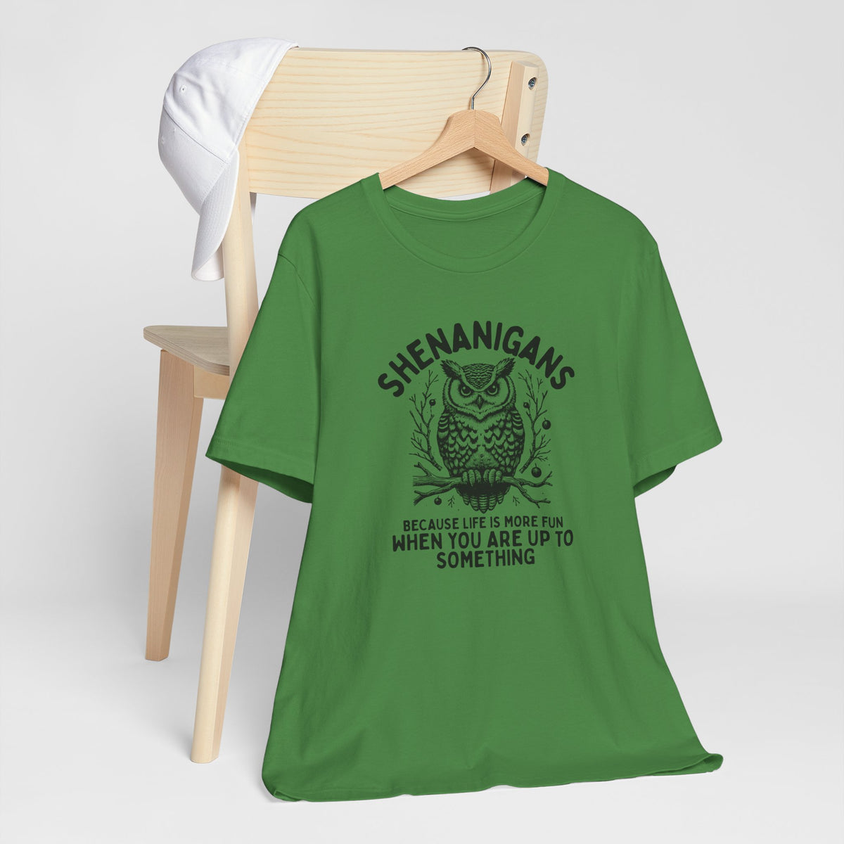 "Shenanigans Because Life Is More Fun When You Are Up To Something" Owl Tee Shirt