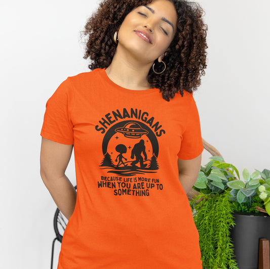 Because Life Is More Fun When You Are Up To Something - Graphic Mythical Tee